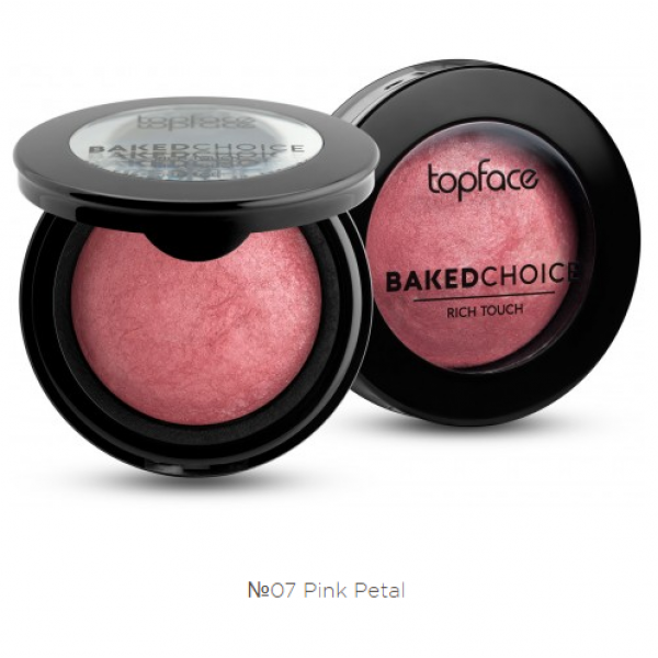 Рум'яна запечені TopFace BAKED CHOICE Rich Touch PT-703 №07 Petal Pink