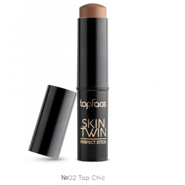 Стік для контуринга TopFace Skin Twin Perfect Stick PT-562 №02 Top Chic