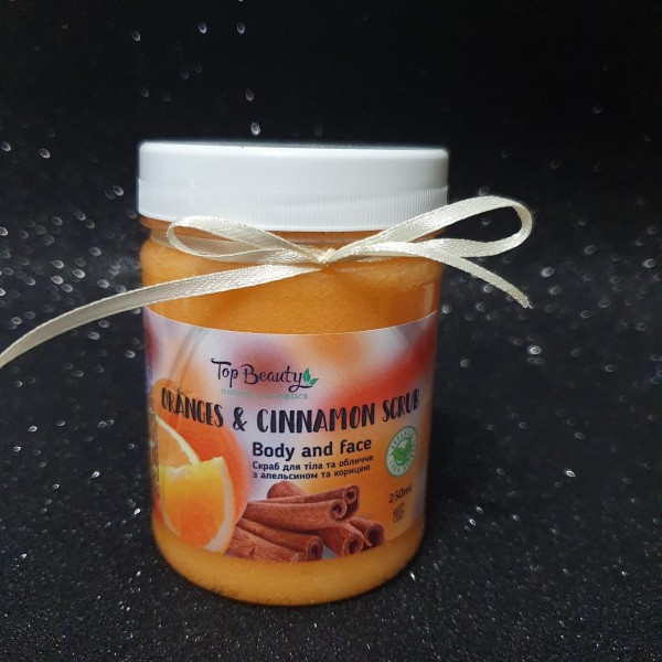 Скраб для тіла Top Beauty Fruits 250 мл Апельсин-кориця