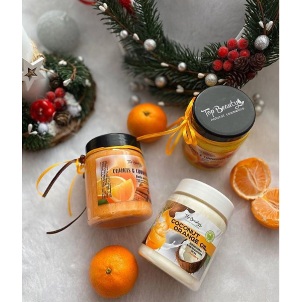 Кокосовое масло для тела Top Beauty Coconut and Fruit 250 мл Апельсиново-кокосовое