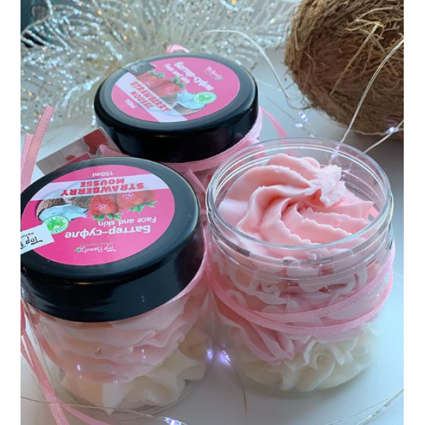 Баттер-суфле Top Beauty (ароматизований крем для комплексного догляду за тілом) 150 мл Полуниця Баттер-суфле Top Beauty (ароматизований крем для комплексного догляду за тілом) 150 мл Полуниця