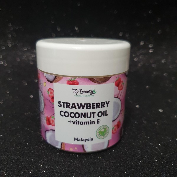 Кокосове масло для тіла Top Beauty and Coconut Fruit 150 мл (новий обсяг) Полуниця Кокосове масло для тіла Top Beauty and Coconut Fruit 150 мл (новий обсяг) Полуниця