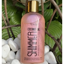 Кокосове масло для засмаги з шиммером Top Beauty Coconut Oil Shimmer 200 мл Rose