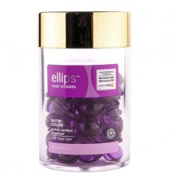 Вітаміни для волосся Ellips Hair Vitamin Treatment "Захист і догляд кольору" Сяйво Кольору банку 50 шт.