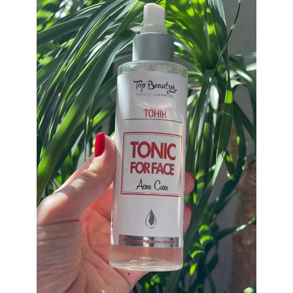 Заспокійливий тонік для проблемної шкіри обличчя з проявом акне Top Beauty 200 мл Заспокійливий тонік для проблемної шкіри обличчя з проявом акне Top Beauty 200 мл