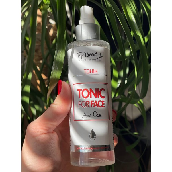 Заспокійливий тонік для проблемної шкіри обличчя з проявом акне Top Beauty 200 мл Заспокійливий тонік для проблемної шкіри обличчя з проявом акне Top Beauty 200 мл