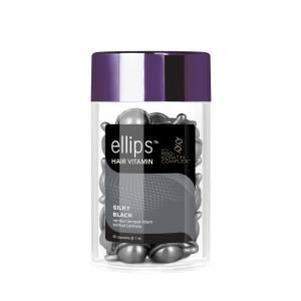 Вітаміни для волосся Ellips Pro-keratin complex Silky Black 50 капсул