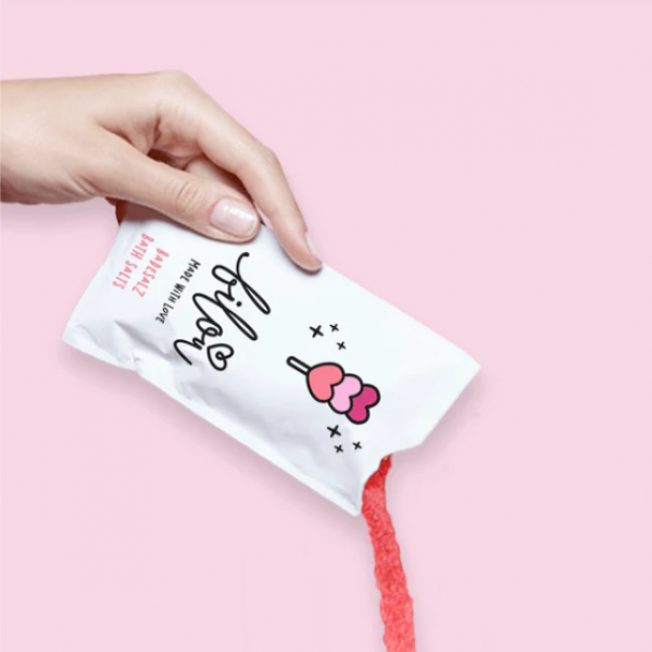 Пудра (сіль) для ванни Bilou Lovely Strawberry 80г Пудра (сіль) для ванни Bilou Lovely Strawberry 80г
