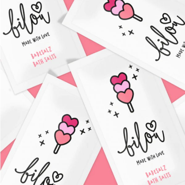 Пудра (сіль) для ванни Bilou Lovely Strawberry 80г Пудра (сіль) для ванни Bilou Lovely Strawberry 80г