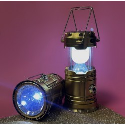 Кемпінгова LED лампа-ліхтар на сонячній батареї світлодіодна переносна з функцією Power Bank Firefly
