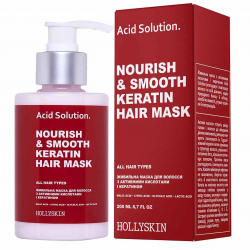 Живильна маска для волосся з активними кислотами і кератином HOLLYSKIN Acid Solution