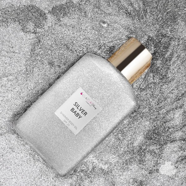 Сухое масло для тела с блеском NaNiBeauty 120 мл Silver Baby