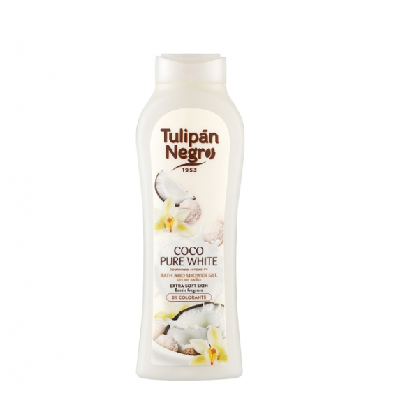 Гель для душу Tulipan Negro 650 мл Ніжний кокос Гель для душу Tulipan Negro 650 мл Ніжний кокос
