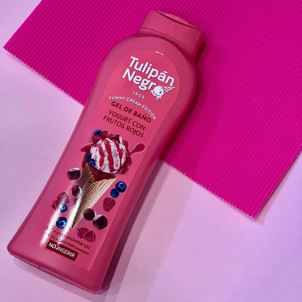 Гель для душу Tulipan Negro 650 мл Ягідний йогурт Гель для душу Tulipan Negro 650 мл Ягідний йогурт