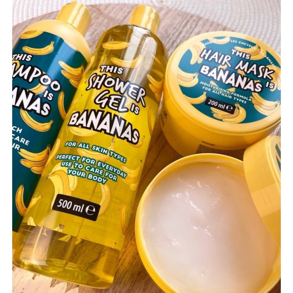 Набір 3 в 1 шампунь, маска, гель Max Brands Marketing B.V. з ароматом банана 500 мл