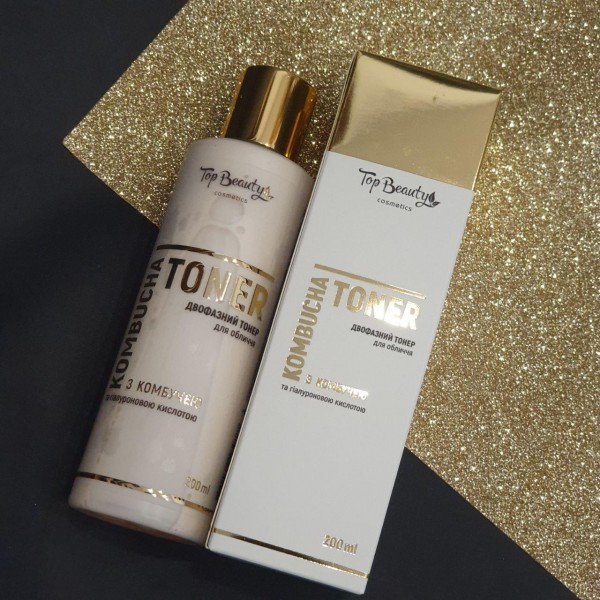 Зволожуючий двухфазний тонер для обличчя з комбучею Kombucha Toner Top Beauty 200 мл Зволожуючий двухфазний тонер для обличчя з комбучею Kombucha Toner Top Beauty 200 мл