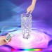 Настільна декоративна проекційна світлодіодна сенсорна лампа-нічник RGB Crystal Rose Ambience 20,5 см