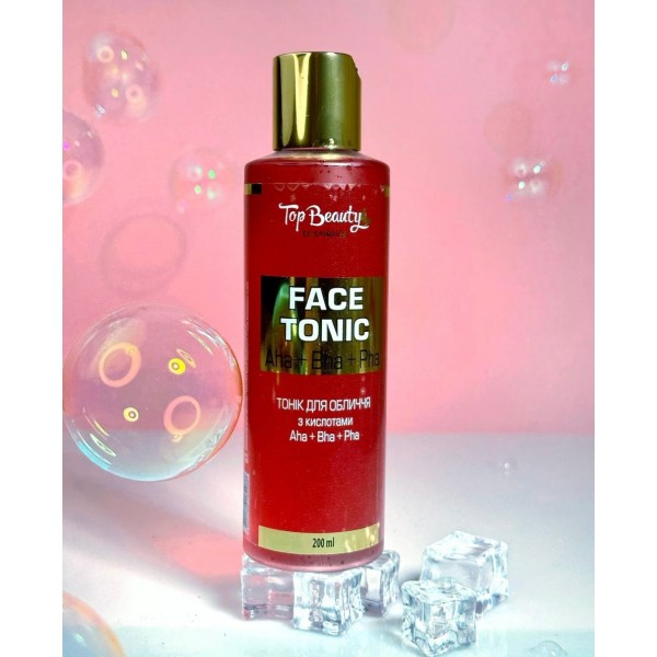 Тонік для обличчя кислотний Face Tonik АНА, ВНА, РНА Top Beauty 200 мл Тонік для обличчя кислотний Face Tonik АНА, ВНА, РНА Top Beauty 200 мл