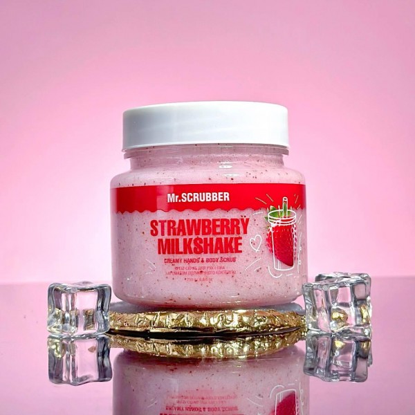 Крем-скраб для рук та тіла Mr.SCRUBBER 250 г Strawberry milkshake