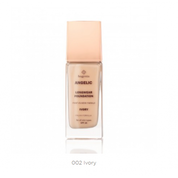 Стійка тональна база для обличчя Bogenia Angelic Longwear Foundation 30 мл 002 Ivory