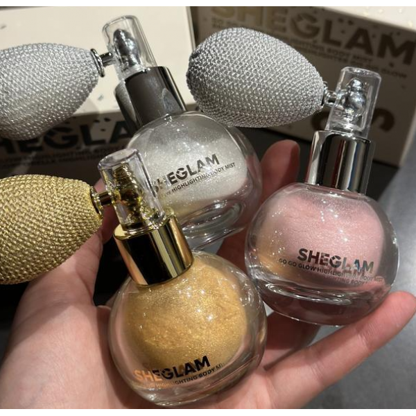Хайлайтер для обличчя і тіла у спреї Sheglam Go Go Glow Highlighting Body Mist 10 г Love Bomb