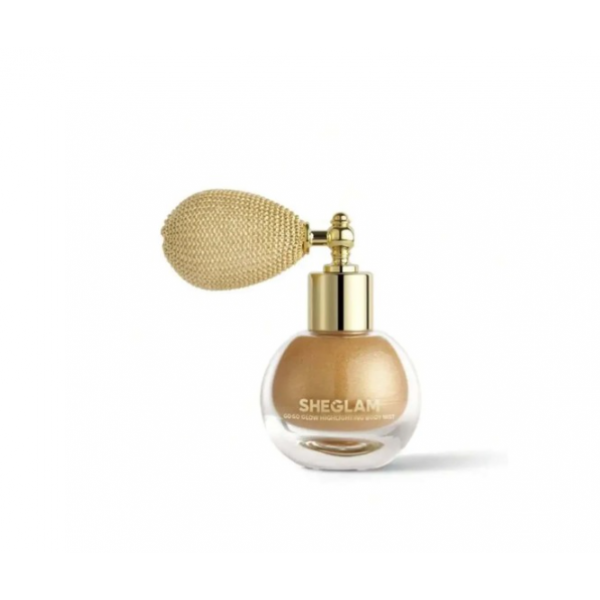 Хайлайтер для обличчя і тіла у спреї Sheglam Go Go Glow Highlighting Body Mist 10 г Gilded Glow