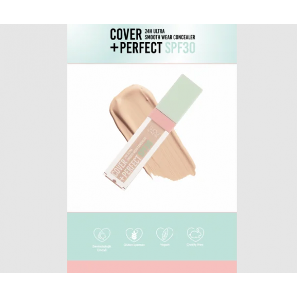 Консилер стійкий матовий Pastel SPF30 SHOW BY PASTEL COVER+PERFECT 24 г стійкості 7,8мл