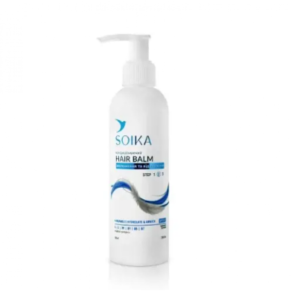 Бальзам-кондиціонер для волосся Soika "Зволоження та відновлення" Hamamelis Hydrolate Arnica 200 мл