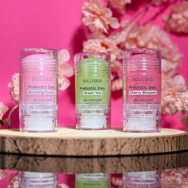 Парфумований дезодорант з гіалуроновою кислотою і пребіотиками HOLLYSKIN Prebiotic Deo 50 г