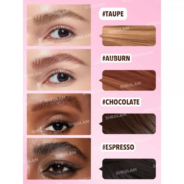 Помадка для брів Sheglam Brow-Fection Angled Brush and Dip Espresso