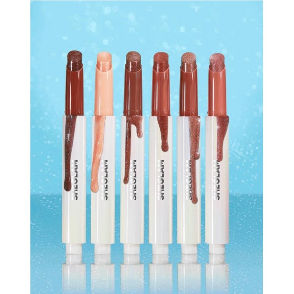 Помада карандаш плампер SHEGLAM Pout-Perfect Shimmer Lip Plumper для увеличения губ 2 г Sugar Crystal