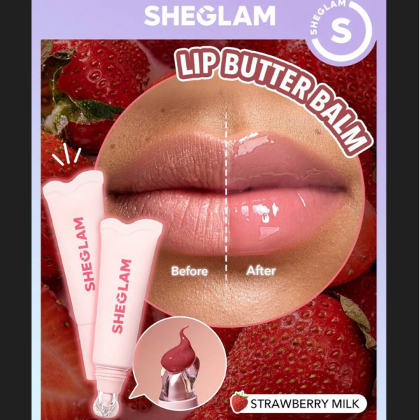 Зволожуючий бальзам для губ Sheglam Crystal Glaze Moisturizing Lip Care Strawberry Milk 10 мл