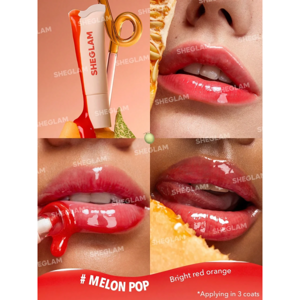 Зволожуючий бальзам для губ Sheglam Crystal Glaze Moisturizing Lip Care Melon Pop 10 мл
