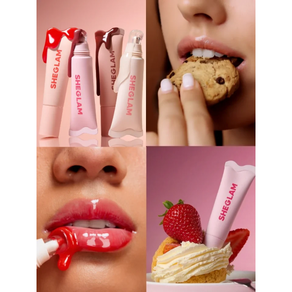 Набір зволожуючих бальзамів для губ 4в1 Sheglam Crystal Glaze Moisturizing Lip Care Set
