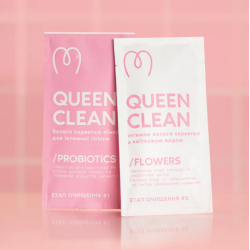 Серветки для інтимної гігієни Mary Babe Queen Clean у форматі travel size 2 шт