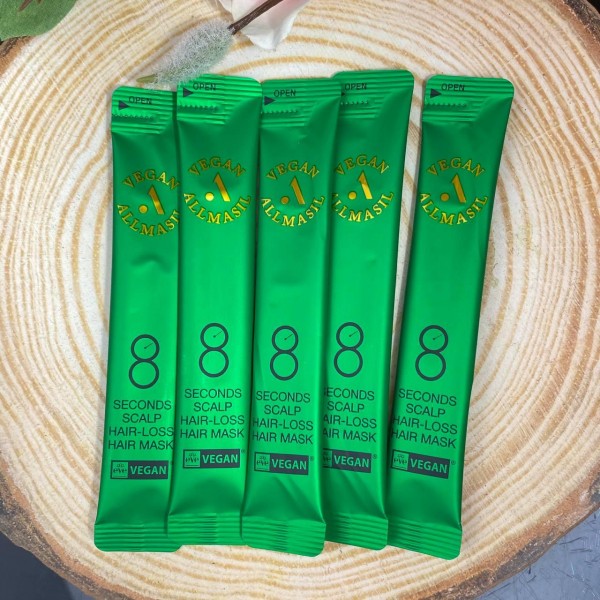 Маска для волосся 8 секунд Vegan All Masil Hair Mask 8 seconds 8 мл Зміцнююча