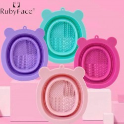 Силіконова миска для миття пензликів та спонжів Ruby Face Mini-folding clean bowl