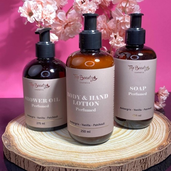 Парфюмированный набор для ухода за телом Top Beauty Ambergris, Vanilla, Patchouli Парфюмированный набор для ухода за телом Top Beauty Ambergris, Vanilla, Patchouli