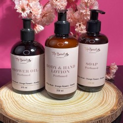 Парфумований набір для догляду за тілом Top Beauty White Musk, Orange Flowers, Powder