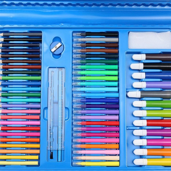 Набор для рисования 208 предметов голубой МК Cosmetics Art Set Набор для рисования 208 предметов голубой МК Cosmetics Art Set