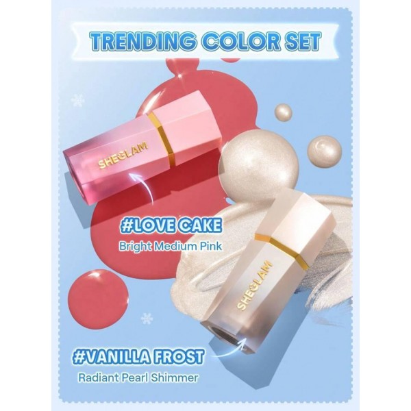 Подарочный набор Sheglam Festive Glow Gift Set Love Cake & Vanilla Frost Подарочный набор Sheglam Festive Glow Gift Set Love Cake & Vanilla Frost