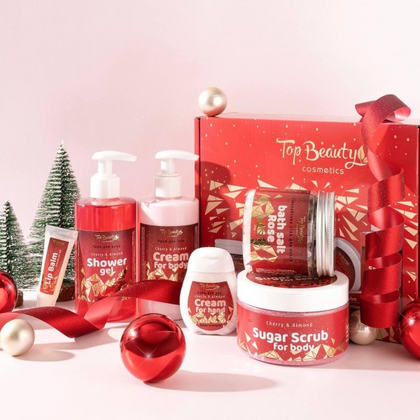 Новорічний бокс доглядової косметики Top Beauty Cherry s Almond Новорічний бокс доглядової косметики Top Beauty Cherry s Almond
