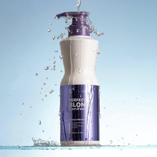 Шампунь для блонду від жовтизни Bogenia Perfect Blonde Shampoo 500 мл Шампунь для блонду від жовтизни Bogenia Perfect Blonde Shampoo 500 мл