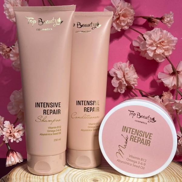 Набір для інтенсивного відновлення волосся Top Beauty Intensive Repair (шампунь, кондиціонер, маска) Набір для інтенсивного відновлення волосся Top Beauty Intensive Repair (шампунь, кондиціонер, маска)