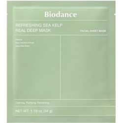 Гідрогелева маска для обличчя з морськими водоростями Biodance Refreshing Sea Kelp Real Deep Mask 34 г