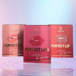 Подарочный набор для губ Bogenia Perfect Lips 3-product set (помада-карандаш, блеск для губ, карандаш для губ)