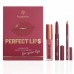 Подарунковий набір для губ Bogenia Perfect Lips 3-product set (помада-олівець, блиск для губ, олівець для губ) №003
