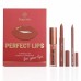 Подарунковий набір для губ Bogenia Perfect Lips 3-product set (помада-олівець, блиск для губ, олівець для губ) №005