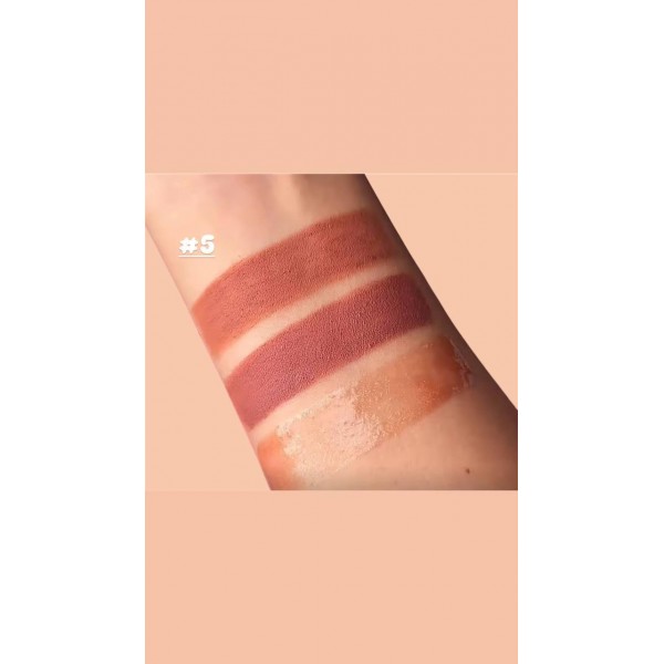 Подарунковий набір для губ Bogenia Perfect Lips 3-product set (помада-олівець, блиск для губ, олівець для губ) №005