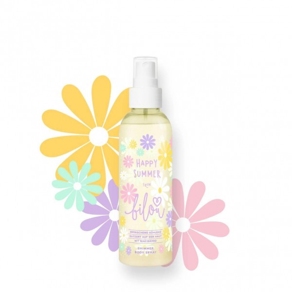 Спрей для тіла з шиммером Bilou Happy Summer 150 мл Спрей для тіла з шиммером Bilou Happy Summer 150 мл